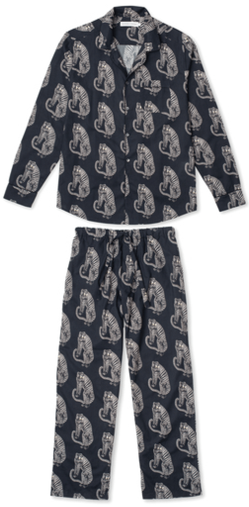Desmond and Dempsey Men's Tiger Pajama Set